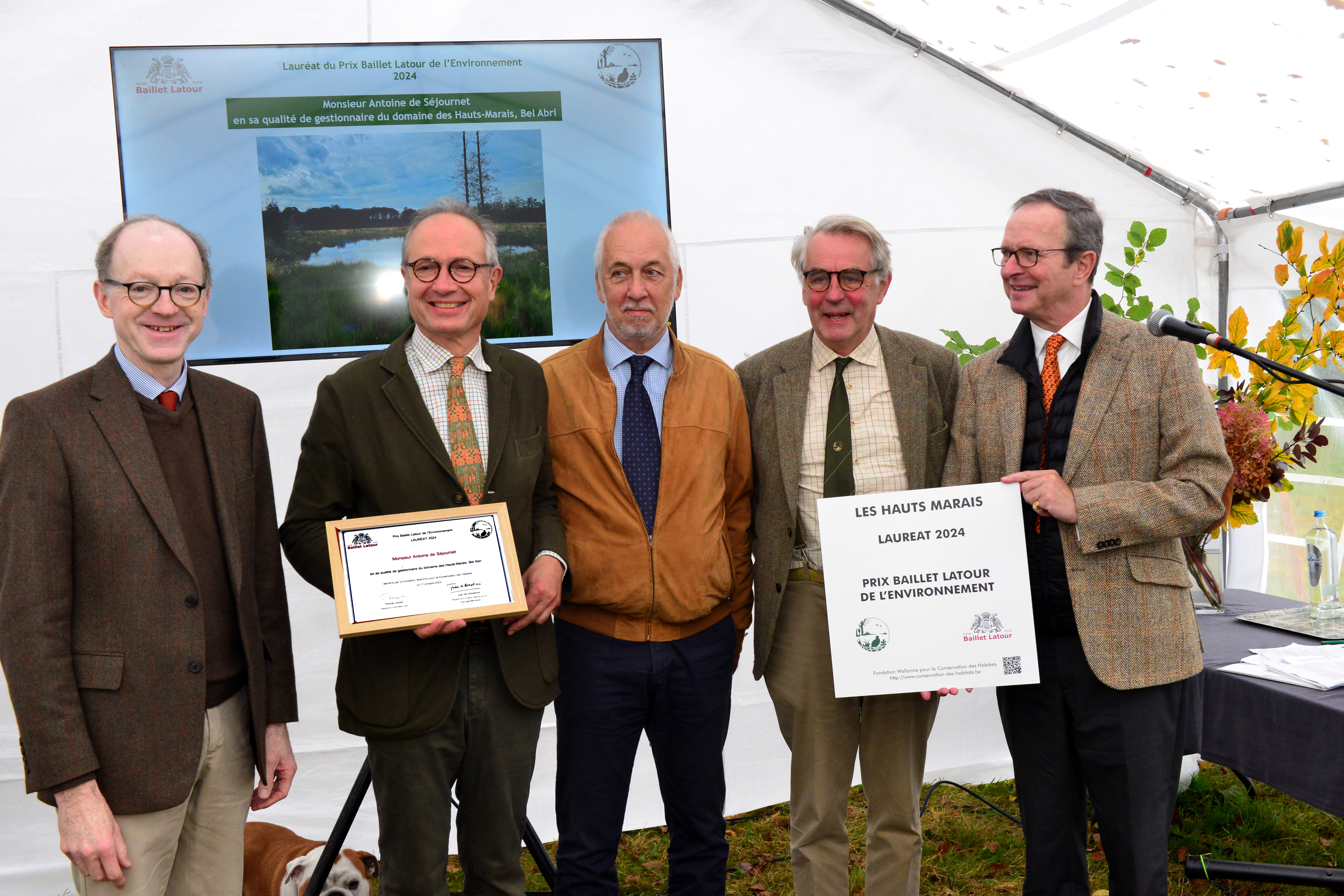  Le Domaine des Hauts-Marais, Bel Abri à Chimay, propriété de la famille de Séjournet reçoit le Prix Baillet Latour de l’Environnement 2024.